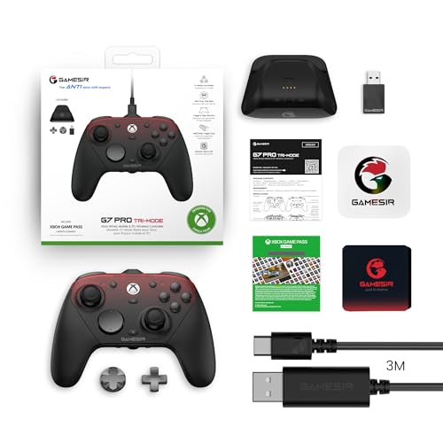 Detalle 2 de GameSir G7 Pro Shadow Ember: mando 1000Hz con estación de carga para Xbox y PC