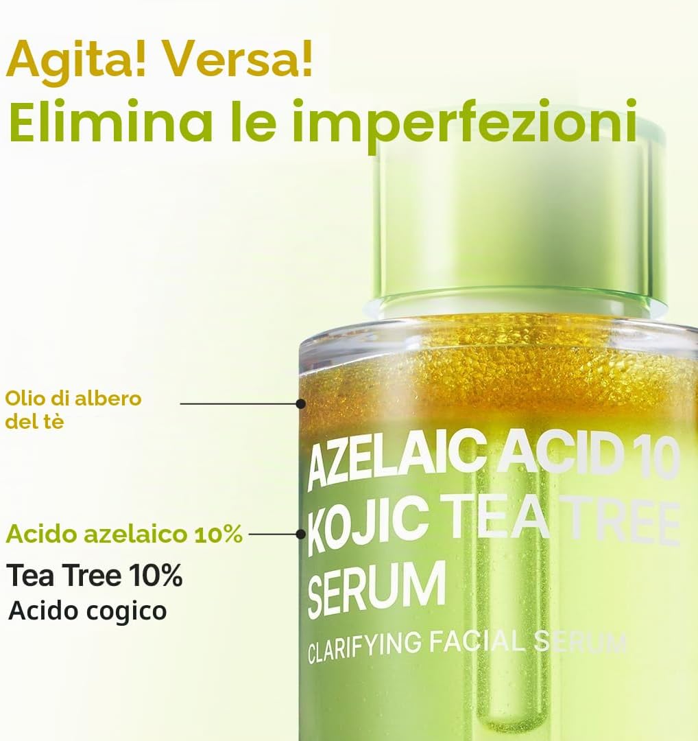 Thumbnail 2 de PURITO Acido Azelaico 10% Siero al Tè dell'albero Kojic e Tea Tree – tripla azione per imperfezioni e tono uniforme