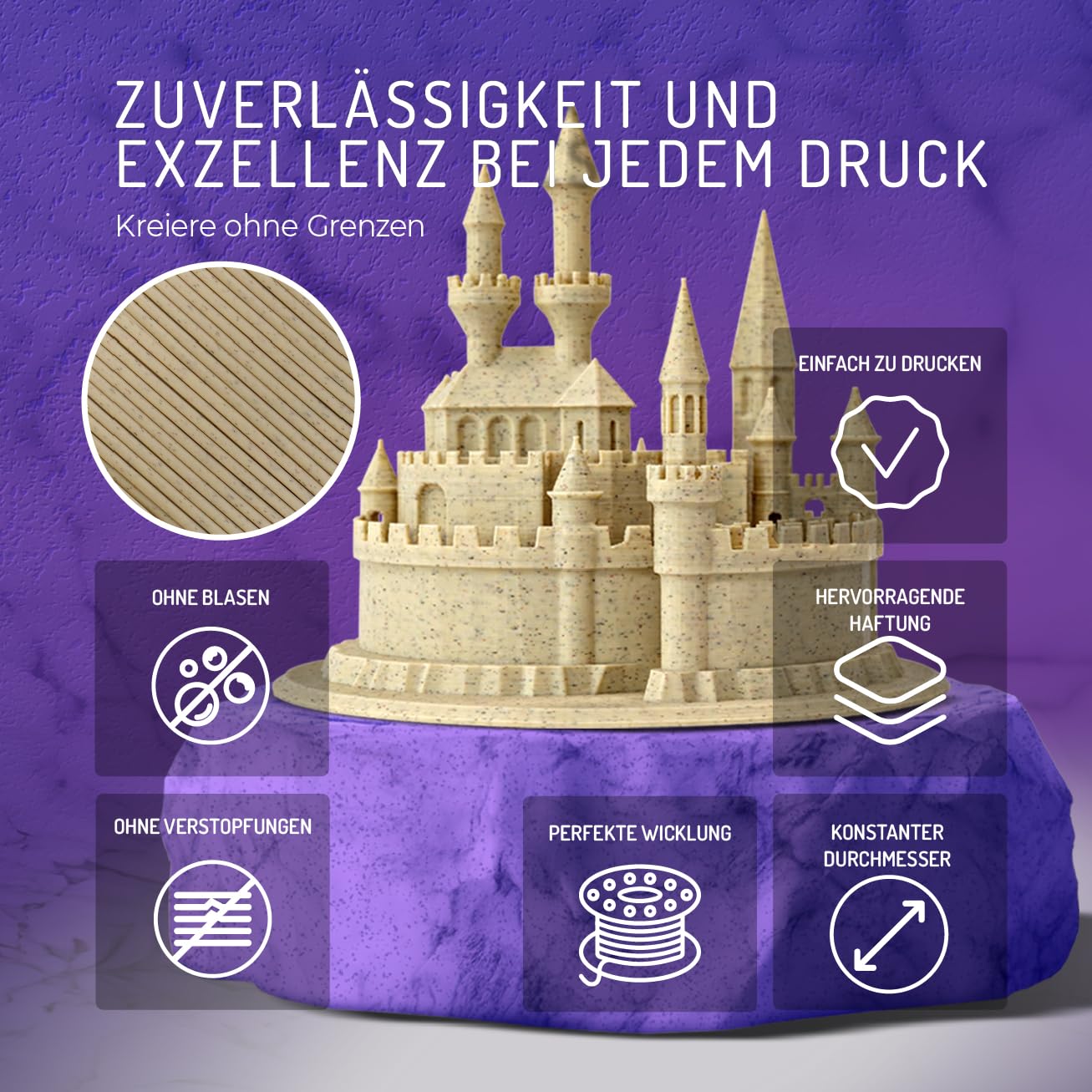 Detalle 2 de WINKLE PLA HD Filament 1 kg đš