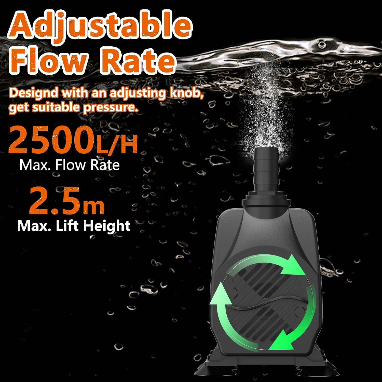 Thumbnail 4 de Bomba de Agua Sumergible 45W 2500L/H
