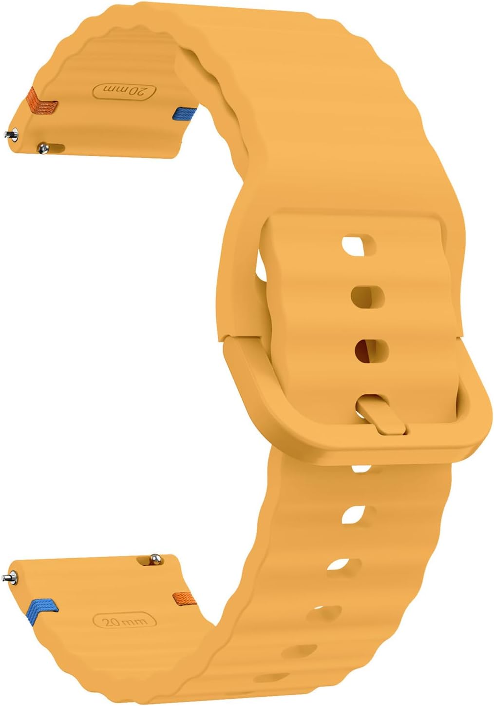 Detalle de Aieero Silicone Sport Band for Samsung Galaxy Watch 4/5/6/7 and FE: 20mm Quick-Release Strap