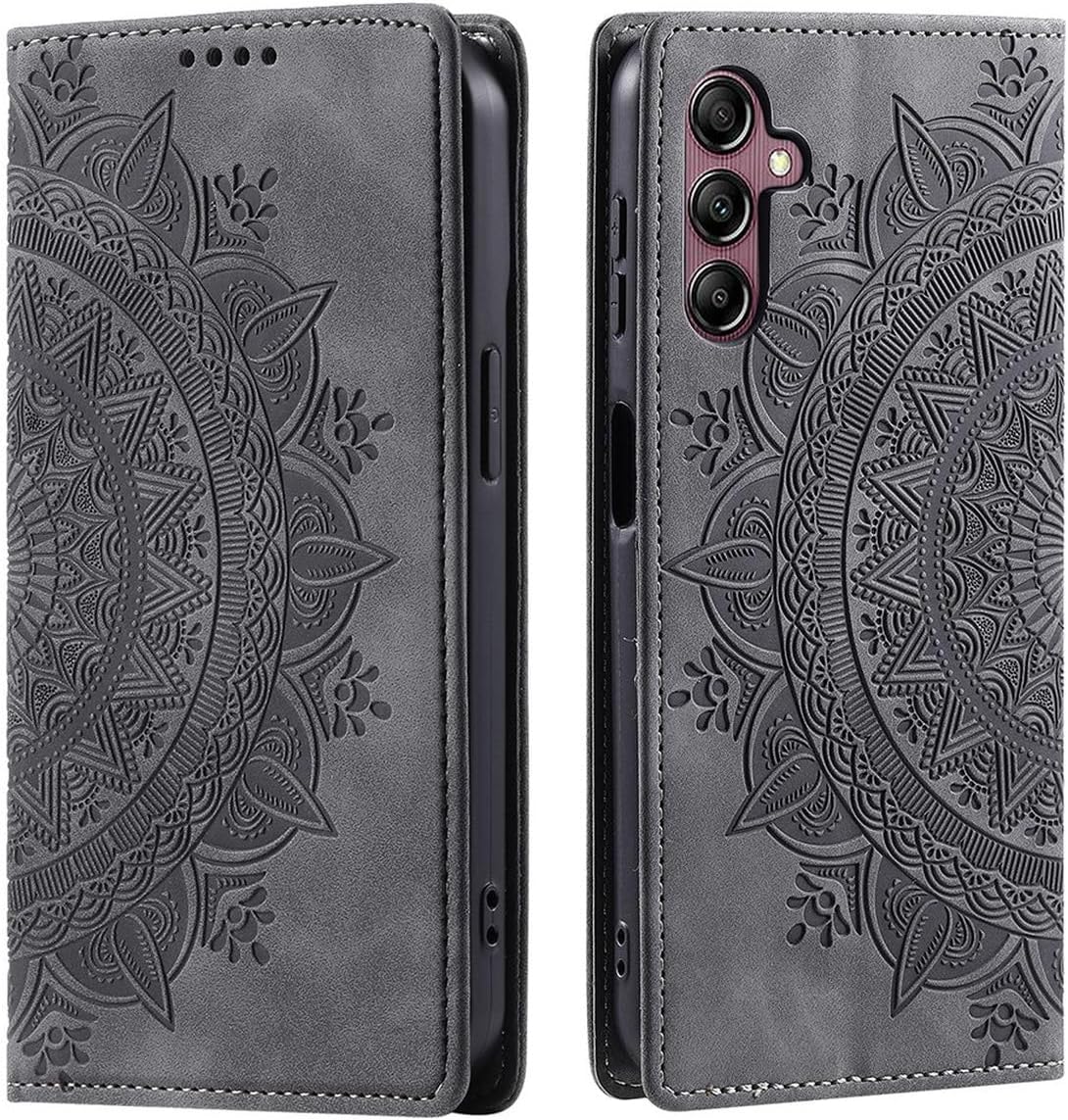 Thumbnail 1 de CoverKingz Handyhülle für Samsung Galaxy S24 – Mandala Klapphülle mit Kartenfach, Grau