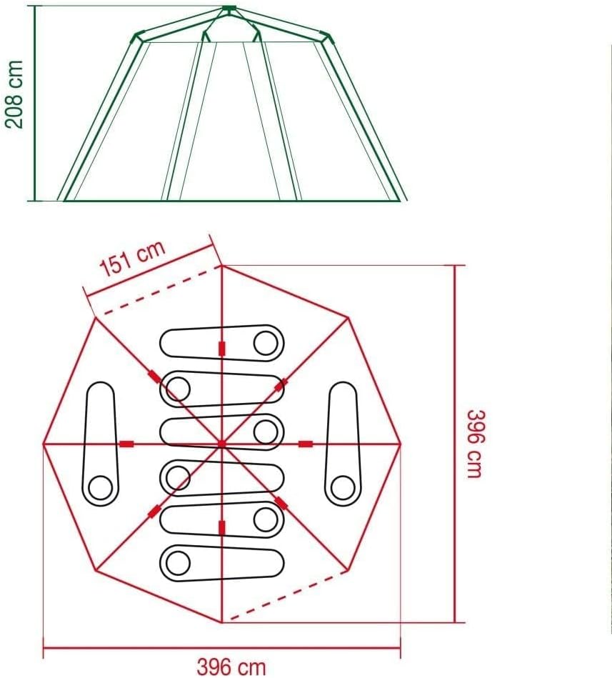 Detalle 2 de Coleman Octagon 8 Tent Carpet