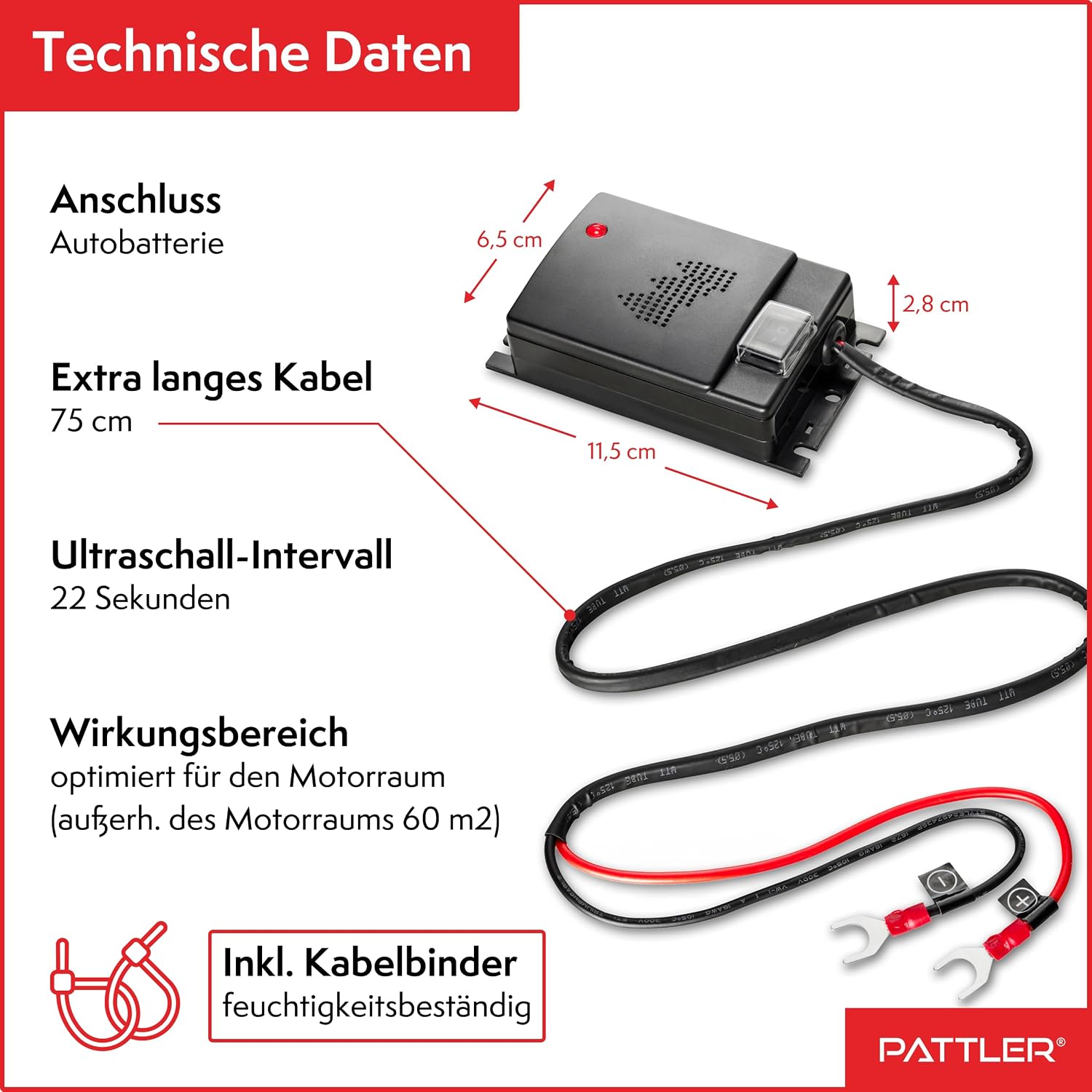 Thumbnail 5 de PATTLER Marderschreck Auto Ultraschall