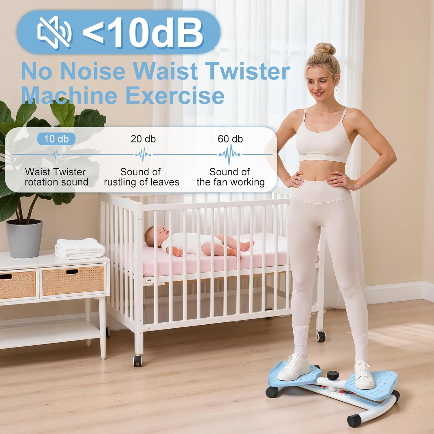 Thumbnail 2 de Waist Twister Machine Exercise: Adjustable Ab Twister with Noiseless Operation and 300 lbs Capacity