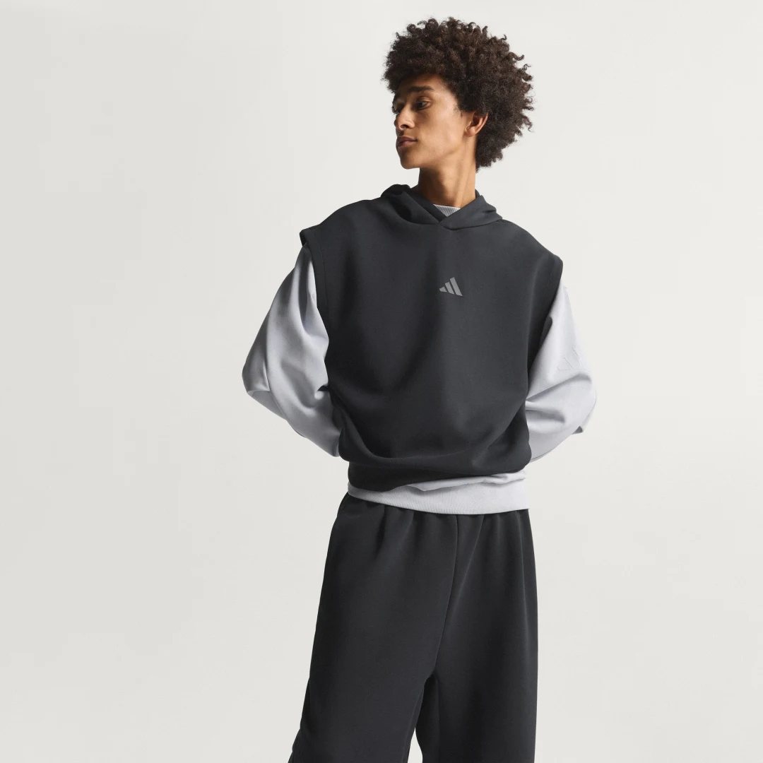 Thumbnail 2 de Pantalón recto Soft Lux de Adidas - negro