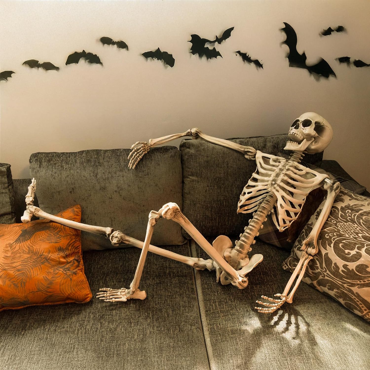 Thumbnail 3 de Life-size Skeleton 165cm Halloween prop