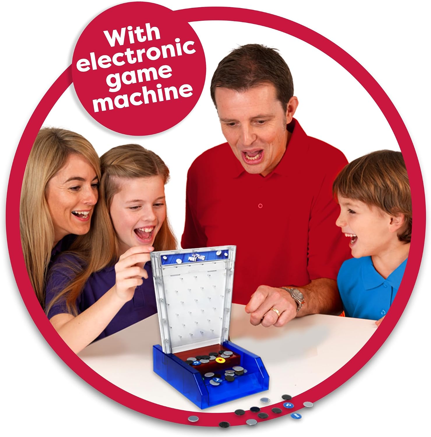 Detalle 1 de IDEAL Tipping Point board game with electronic Tipping Point machine (Ages 10+, for 3+ players)