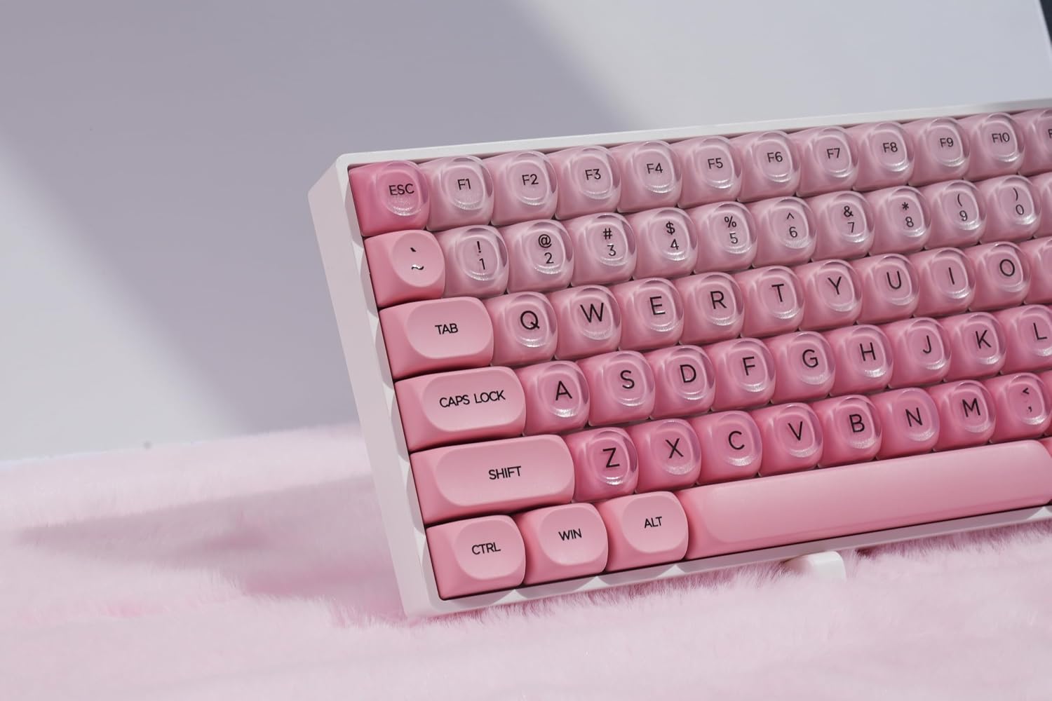 Detalle de ZORNHER ZH100 Wireless Mechanical Keyboard: 98% Creamy Jelly MOA Keycaps, Creamy Switches, Full Size in a Compact Form