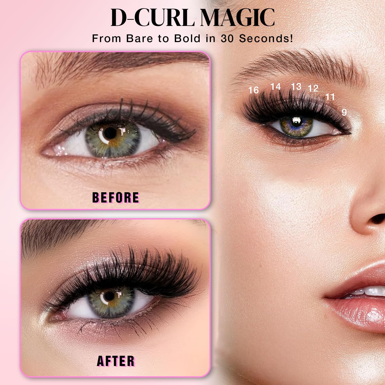 Thumbnail 4 de Lash Clusters Kit DIY 9-16mm Fluffy D-Curl
