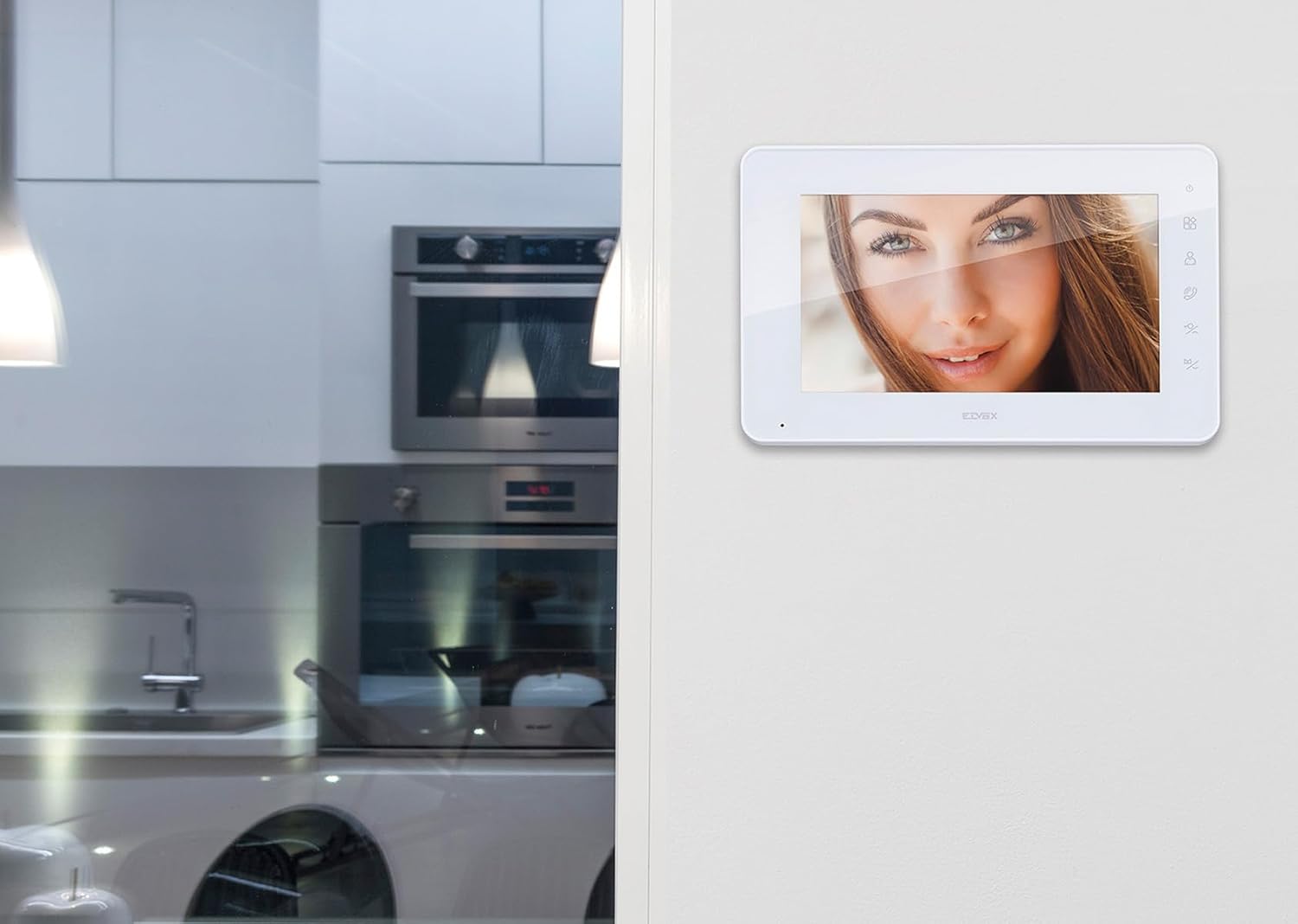 Detalle de Kit videocitofono multifamiliare Vimar K42931 con tastiera capacitiva e RFID