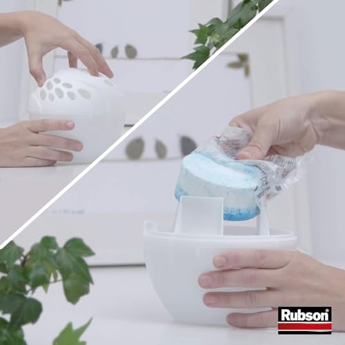 Detalle 2 de Rubson Sensation Relax Recharges universelles (2 x 300 g) – recharge parfum lavande, 3 en 1 anti-humidité, anti-odeur et fraîcheur durable