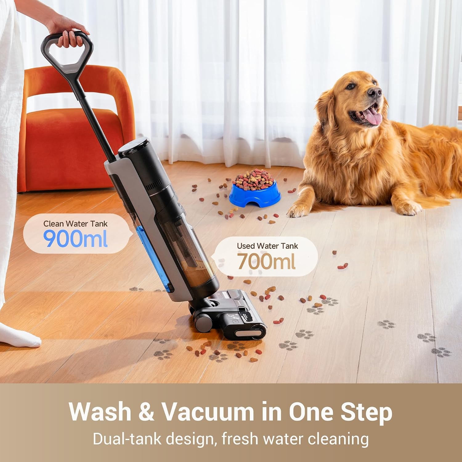 Detalle de dreame G10 Pro HHR20A Wet-Dry Vacuum Mop, 16,000 Pa Suction, Self-Cleaning