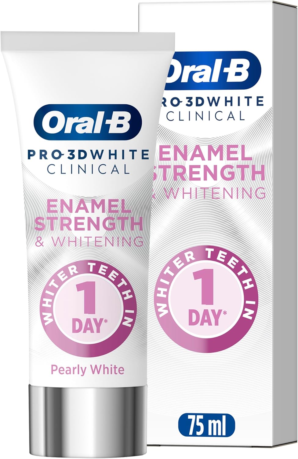 Oral-B Pro 3D White Clinical: Enamel Strength & Whitening, 75ml