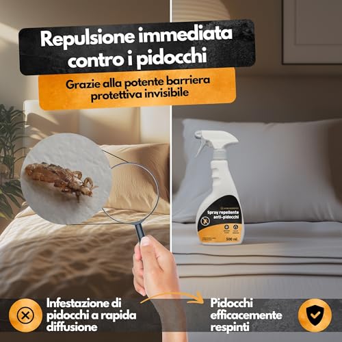 Detalle 2 de Spray Antipidocchi Panteer 500 ml – Protezione per tessuti e mobili con eucalipto e crisantemo