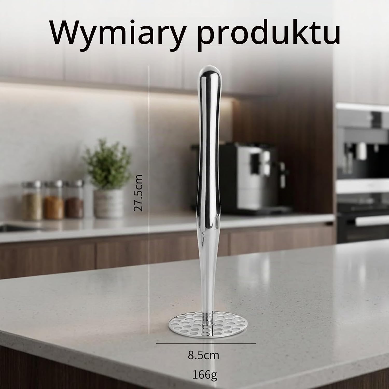 Detalle 2 de Brizuf 1 – tłuczek do ziemniaków ze stali nierdzewnej, 27,5 cm