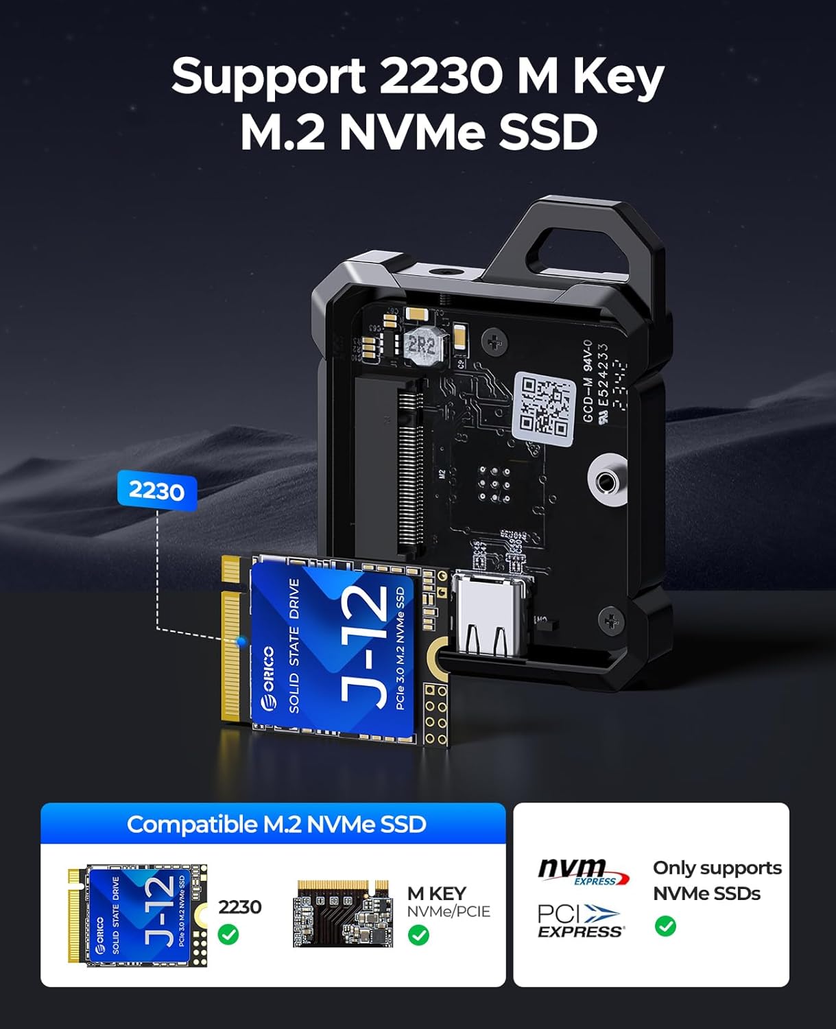 Thumbnail 4 de ORICO Case SSD M.2 NVMe 2230 Custodia