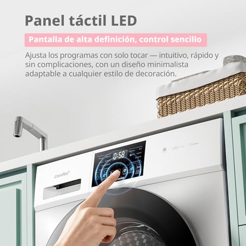 Thumbnail 3 de Comfee CFP03EW80W-HL lavadora 8 kg con vapor y motor BLDC, panel táctil y programa para lana Woolmark