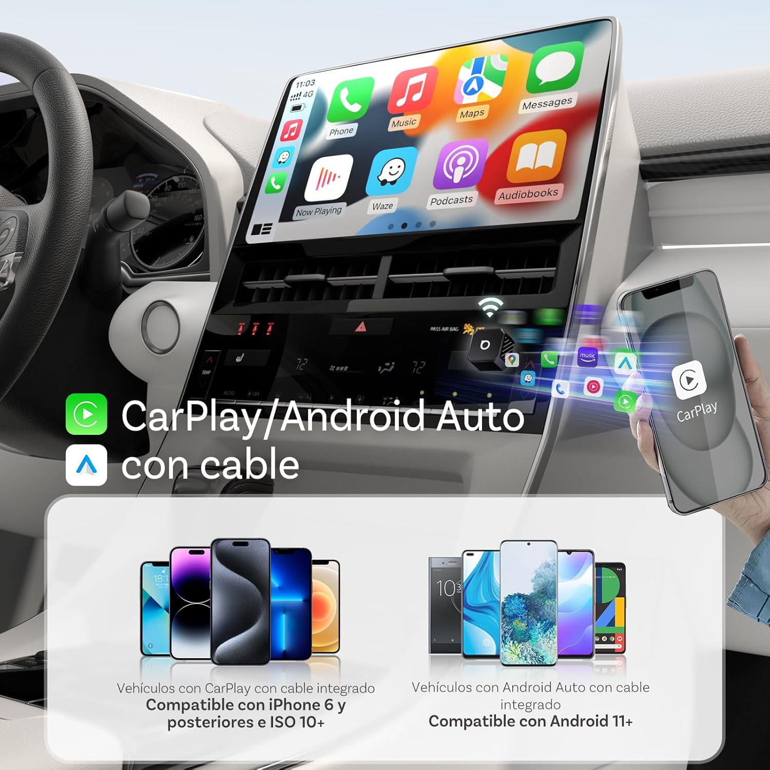 Thumbnail 1 de OTTOCAST Mini Pot 2026 Adaptador inalámbrico 2 en 1