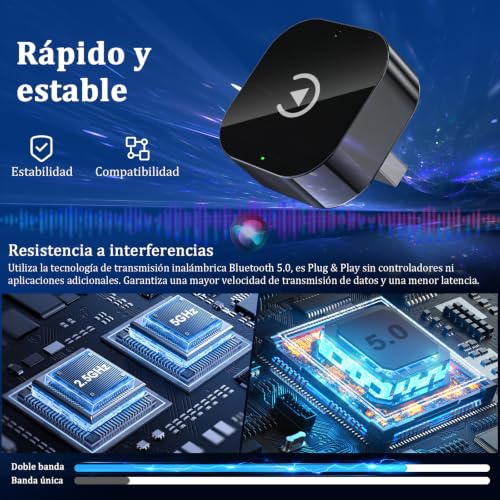 Thumbnail 7 de BSTOEM Adaptador inalámbrico 2 en 1 para CarPlay/Android Auto (Tipo-C/USB-A)