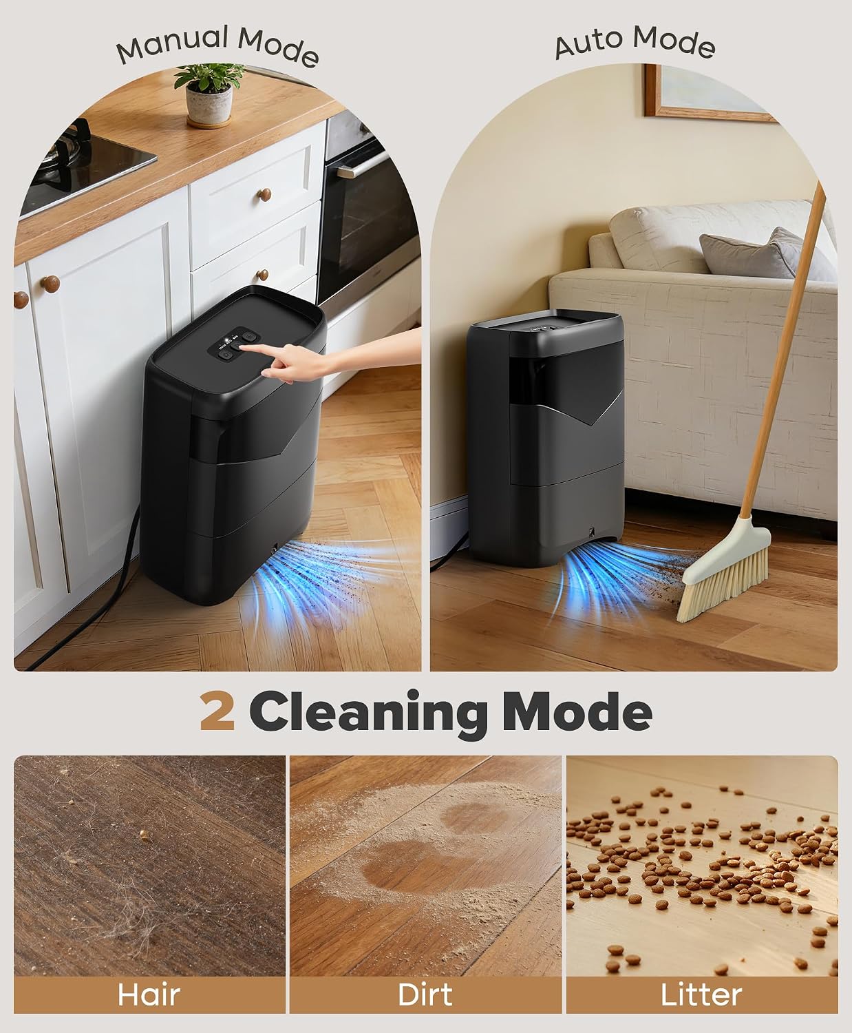 Detalle 2 de Automatic Dustpan Vacuum, 6L Capacity