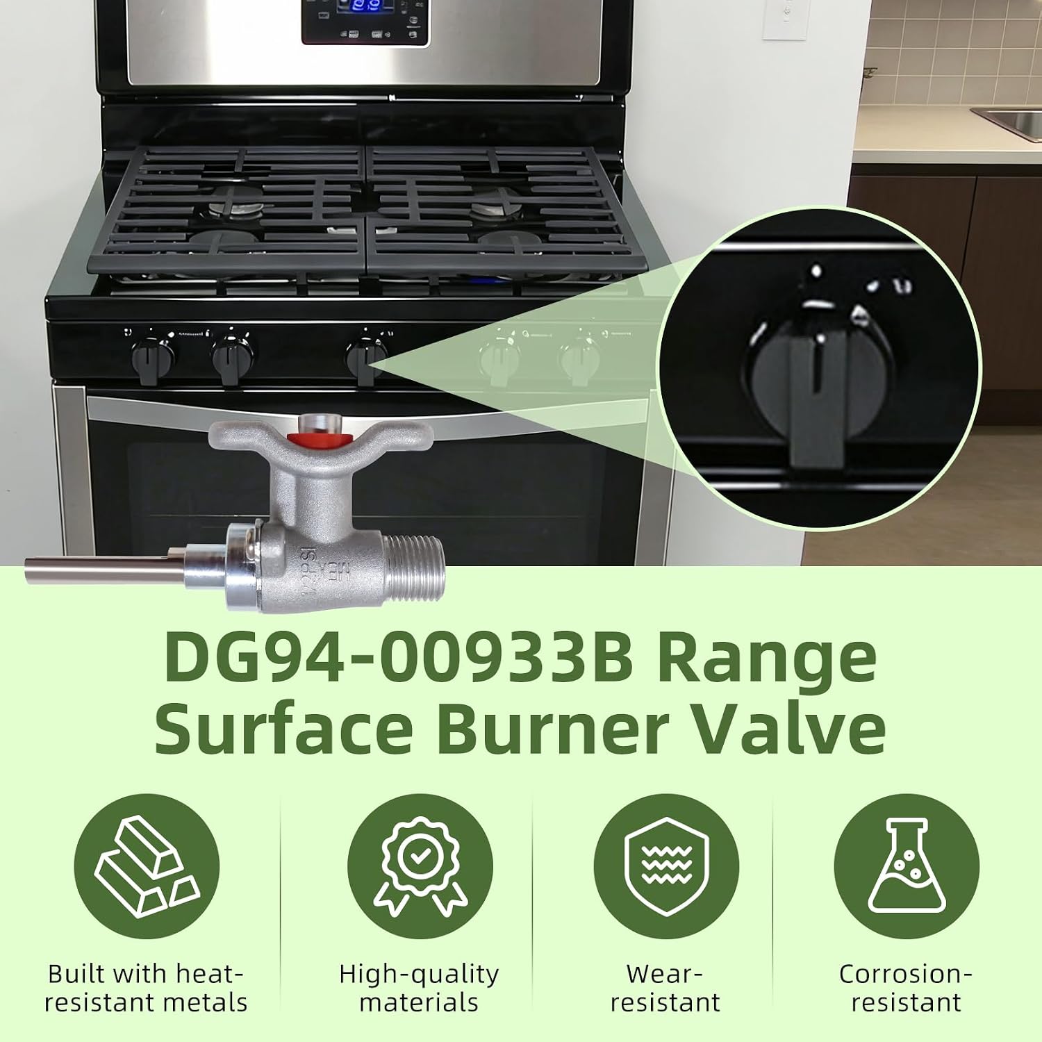 Detalle de Range Surface Burner Valve DG94-00933B
