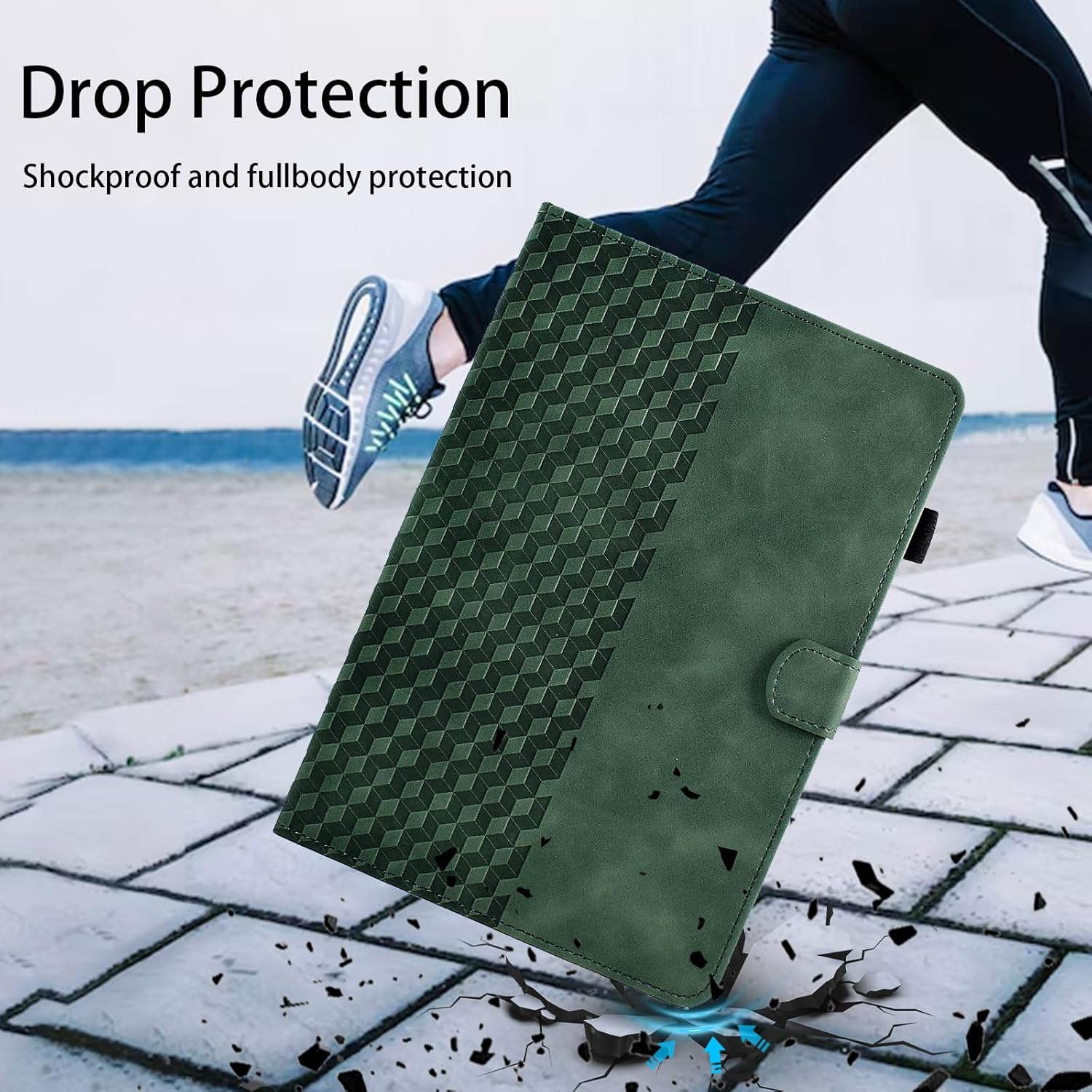Thumbnail 4 de VKooer Hülle für Samsung Galaxy Tab A9 Plus 11 Zoll (2023) – Premium PU-Leder Tasche mit Stifthalter, Kartenfächern und Auto Sleep/Wake