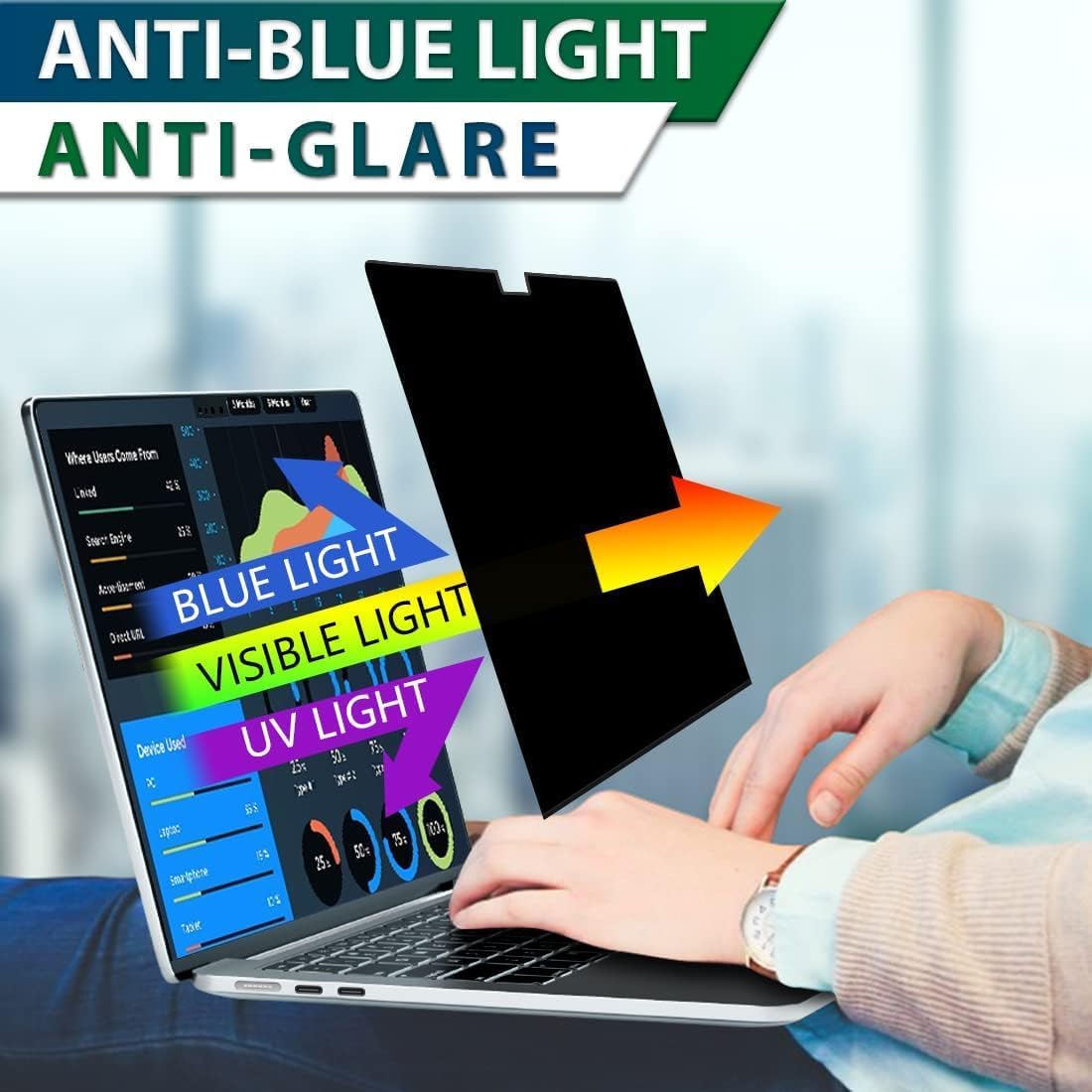 Thumbnail 6 de STARY Magnetic Privacy Screen Filter for MacBook Pro 14-inch (2021–2026)