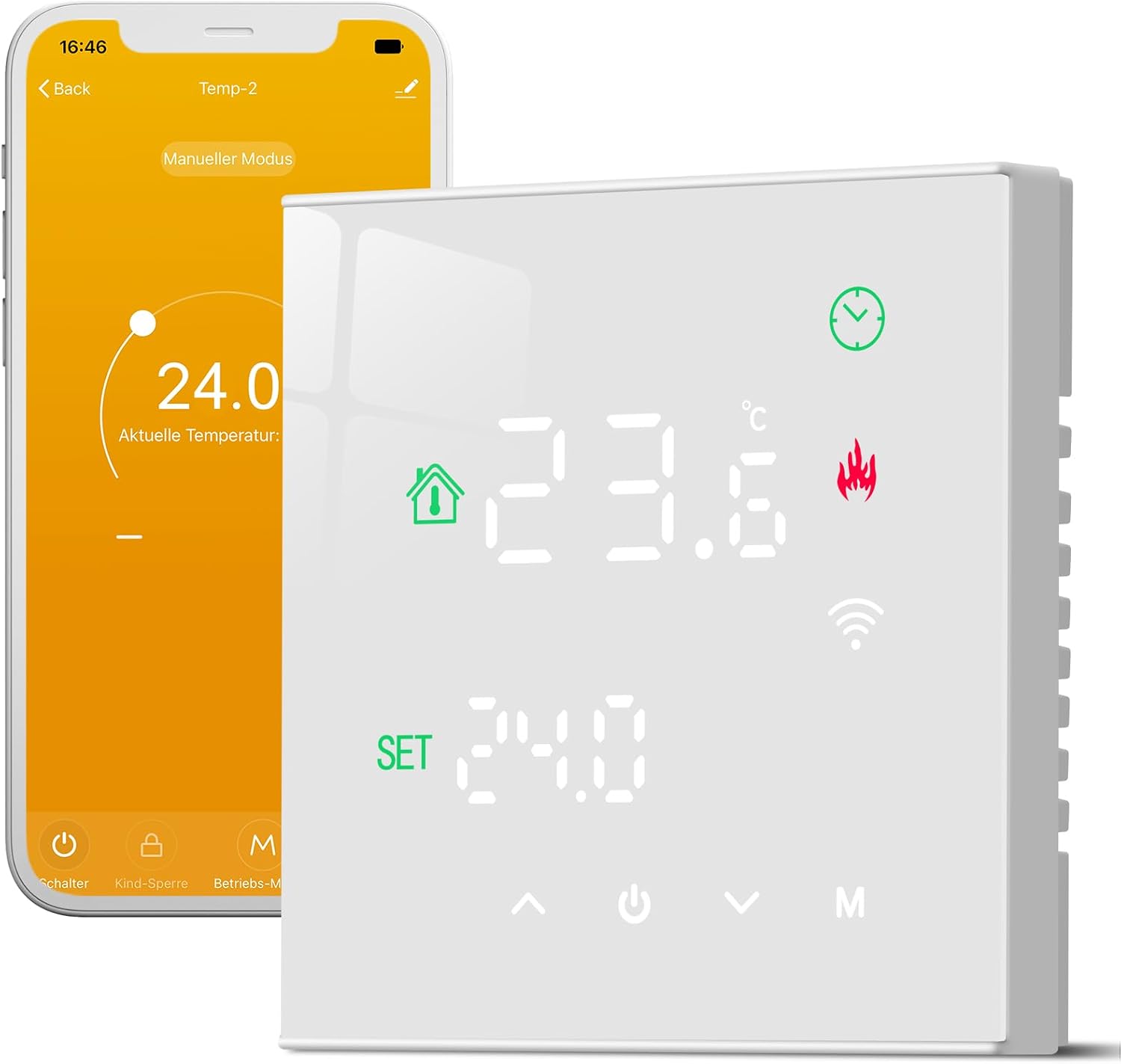 Detalle de Beok Thermostat Fußbodenheizung Smart WLAN