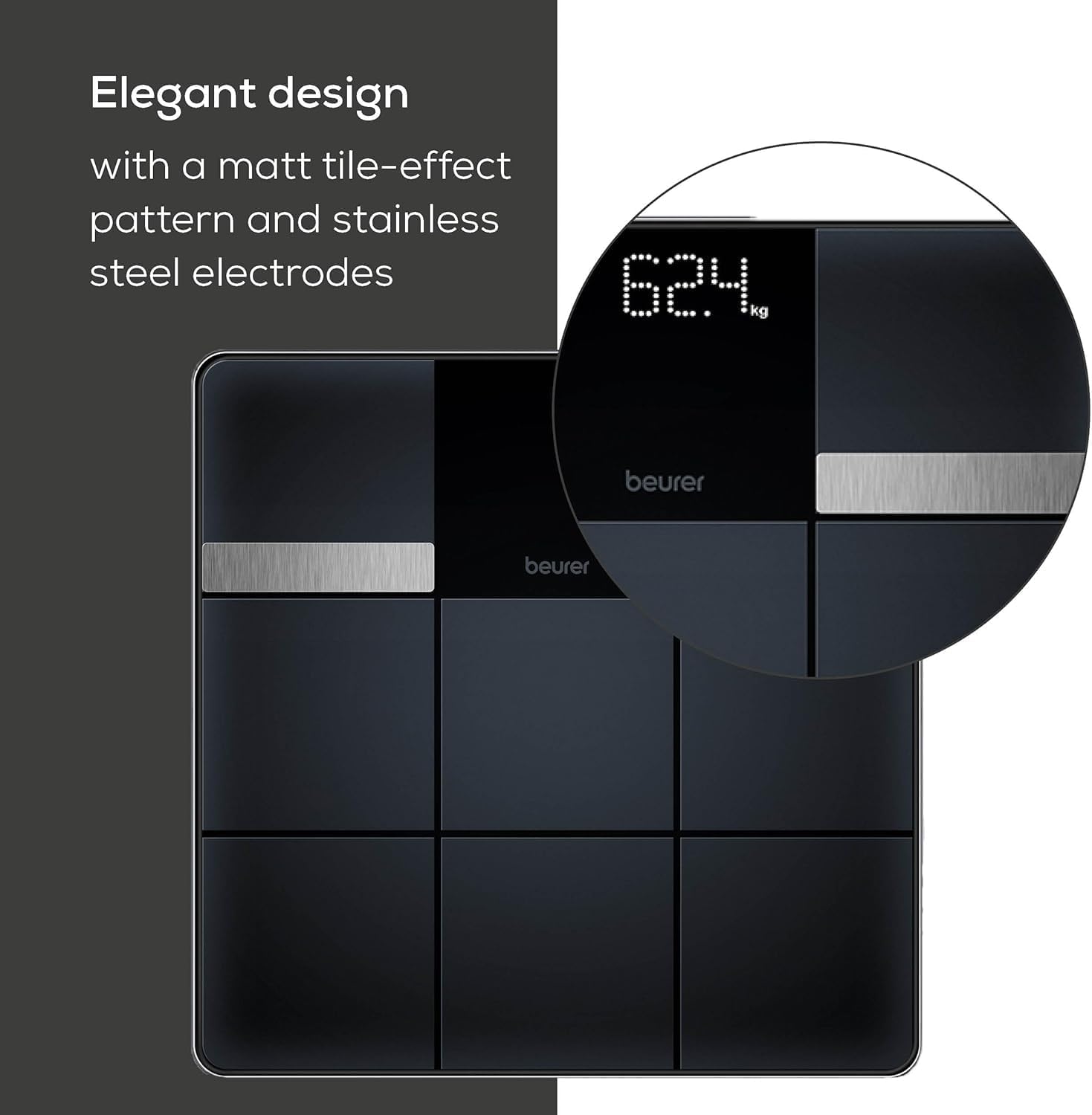 Detalle de Beurer BF 450: Bluetooth Body Analysis Bath Scale with App Sync