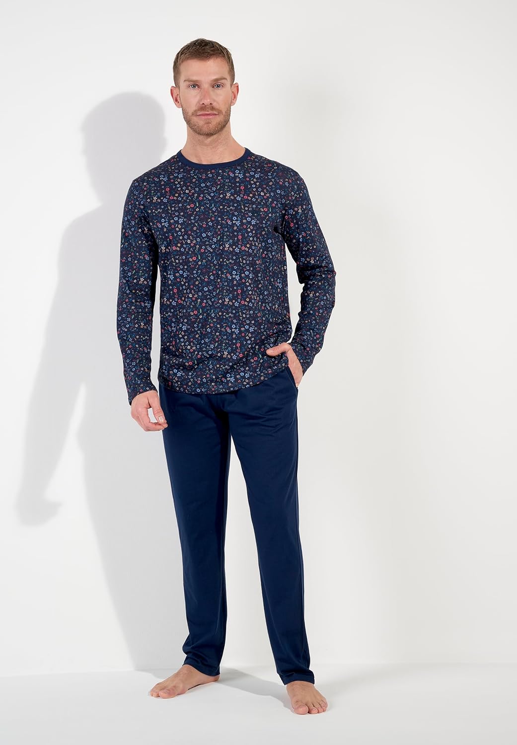 Thumbnail 3 de HOM Pyjama Long Broceliande – Ensemble Homme en coton certifié OEKO-TEX, élégant et confortable