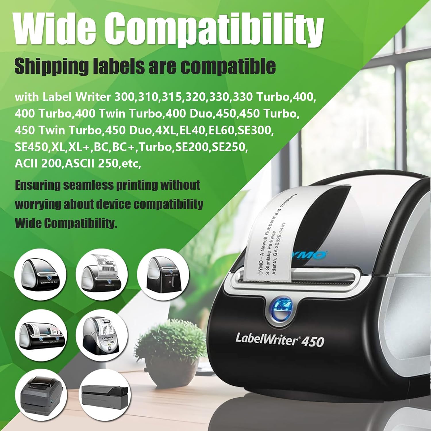 Thumbnail 2 de Printing Pleasure 28x89 AddressLabels (99010) – Self-adhesive shipping & mailing labels for LabelWriter 4XL