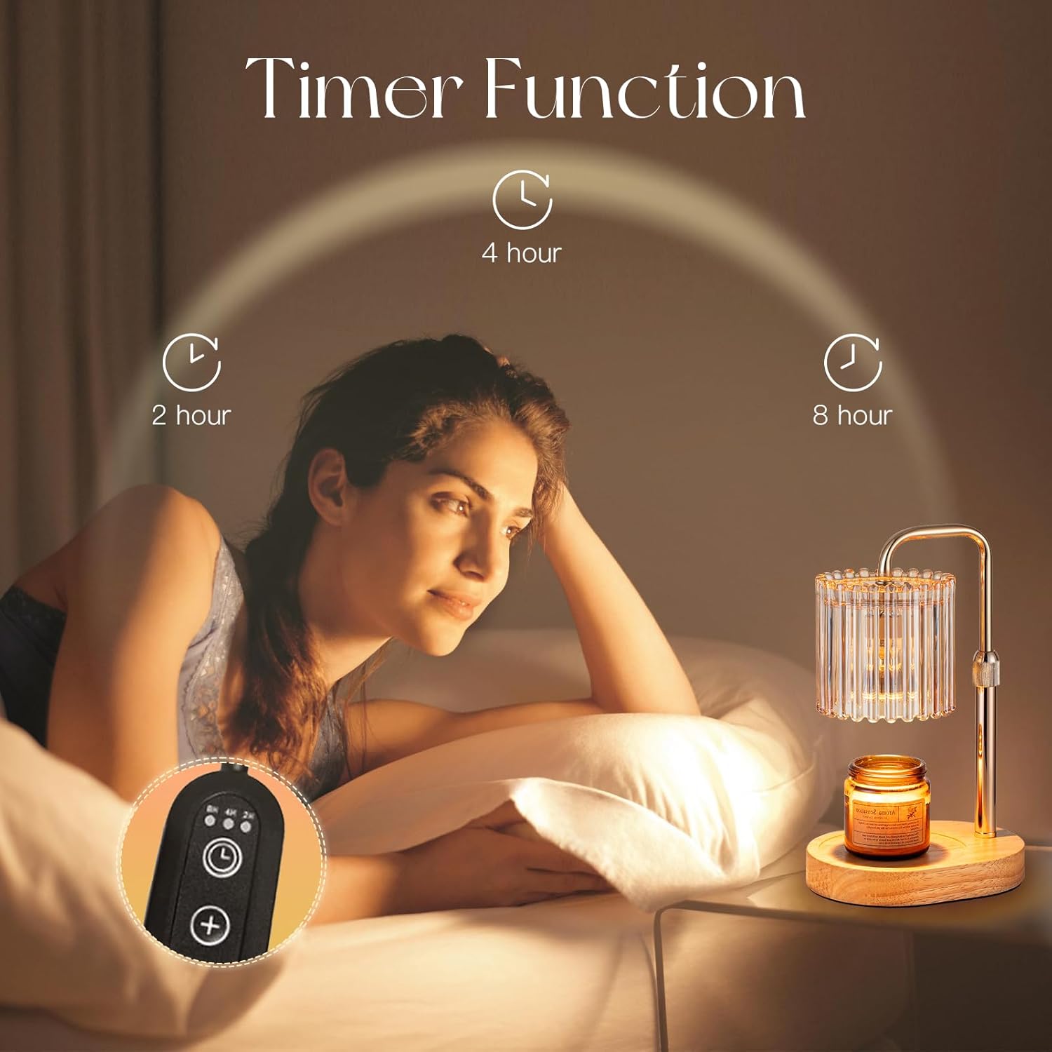 Detalle de Candeldo candle warmer lamp with timer