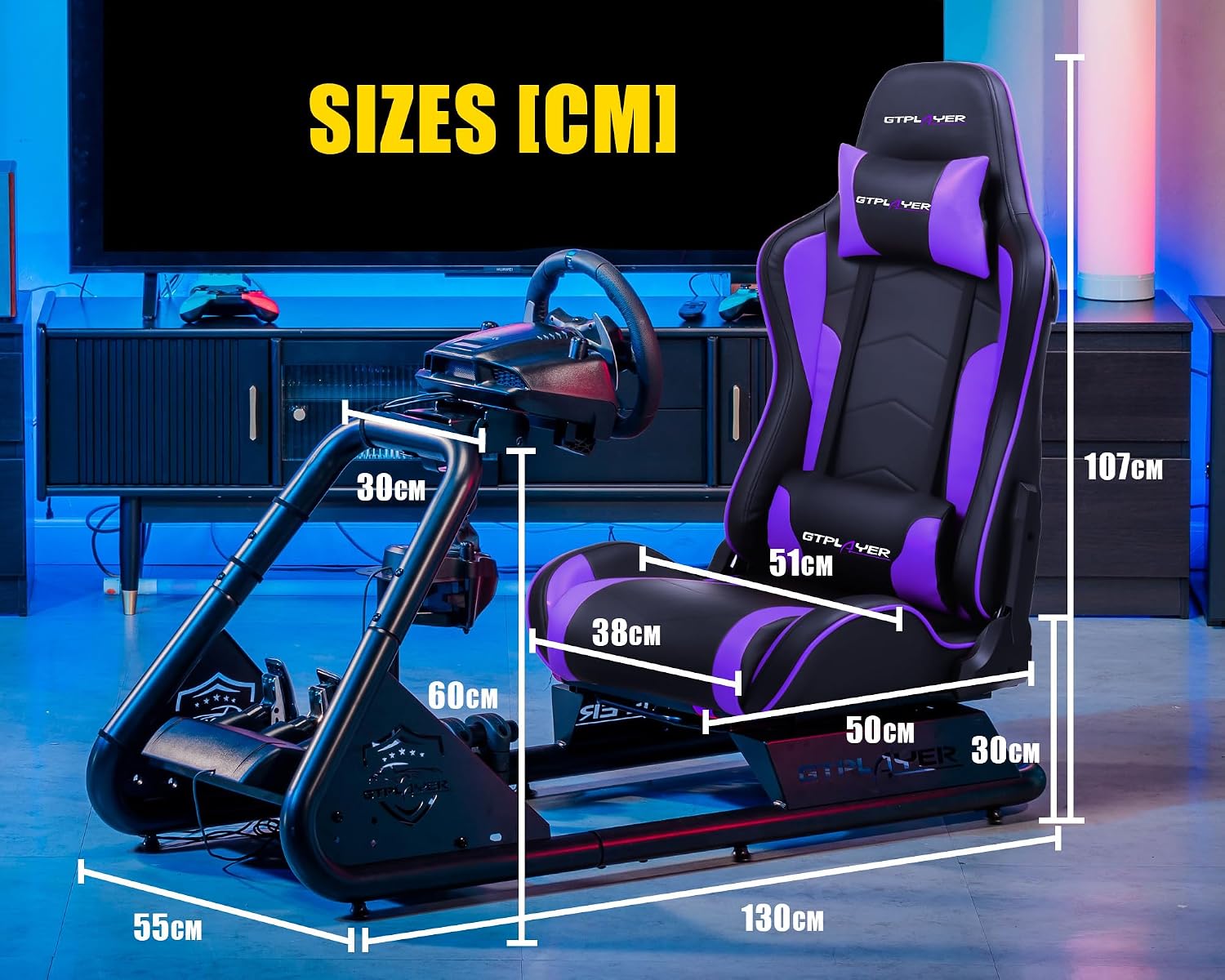 Detalle 2 de GTPLAYER simulatore di guida con sedile PC