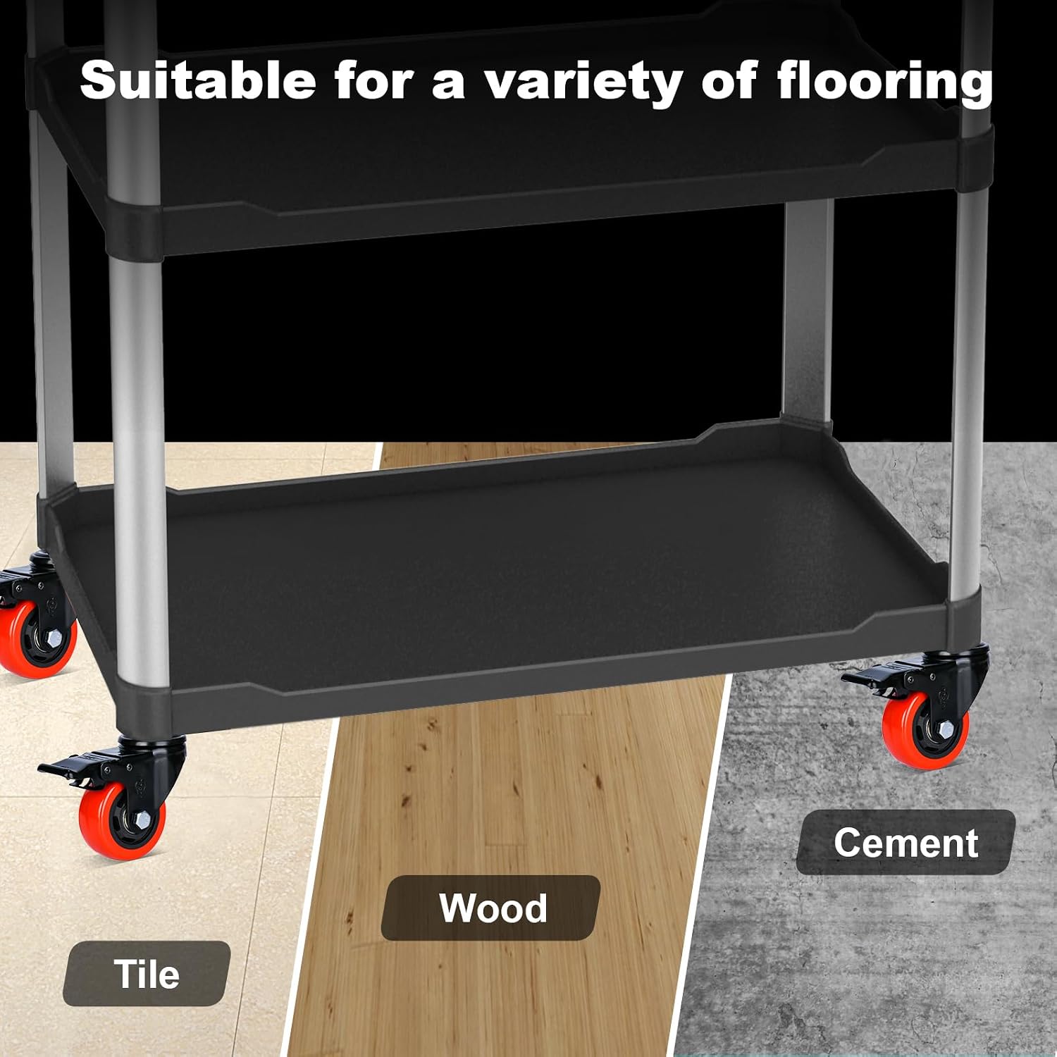 Detalle de YOOGAA Caster Wheels, 3-Inch