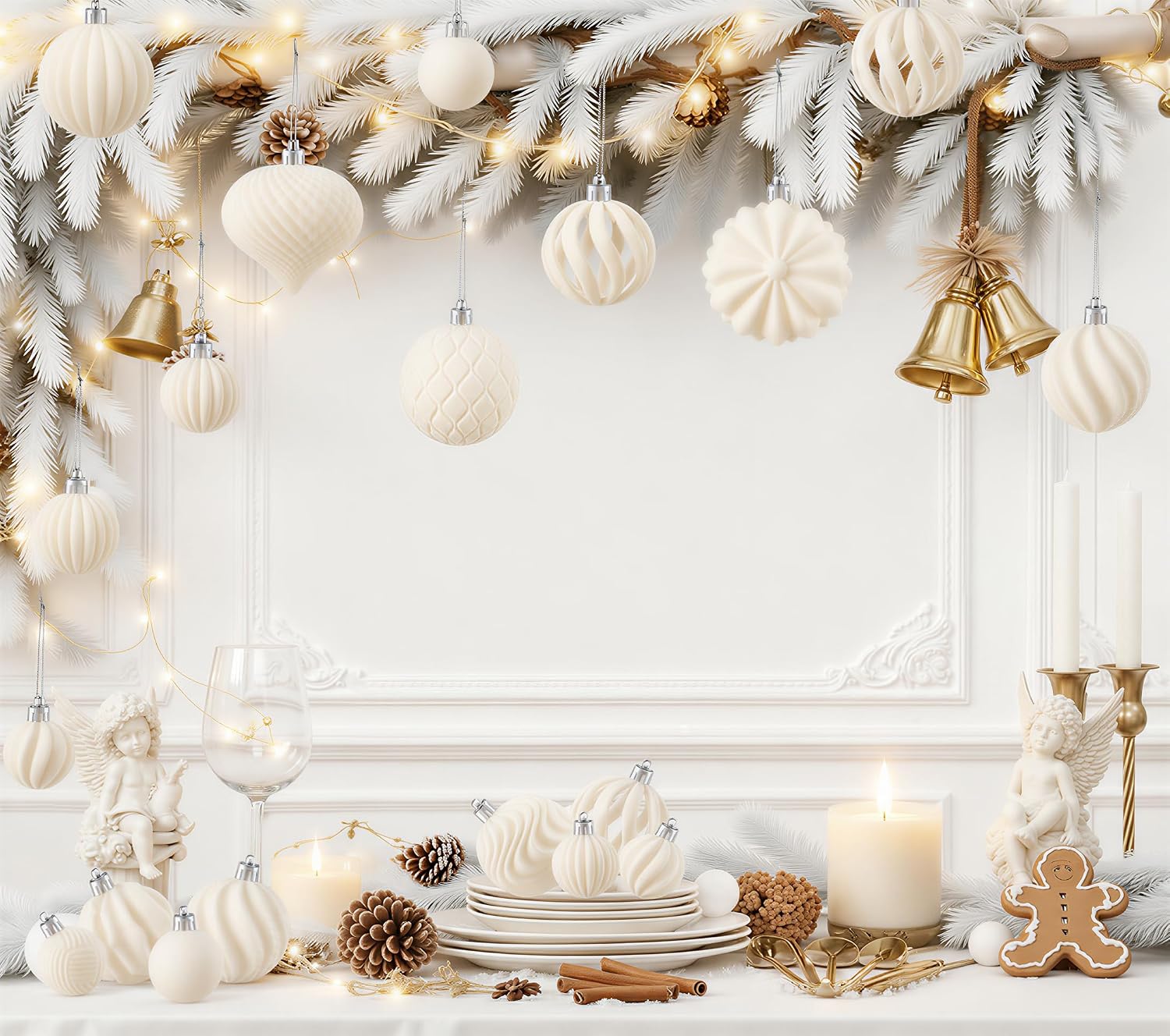 Detalle de Bskzythral SDball468-MS kerstballen van fluweel, 48 stuks in 3 maten