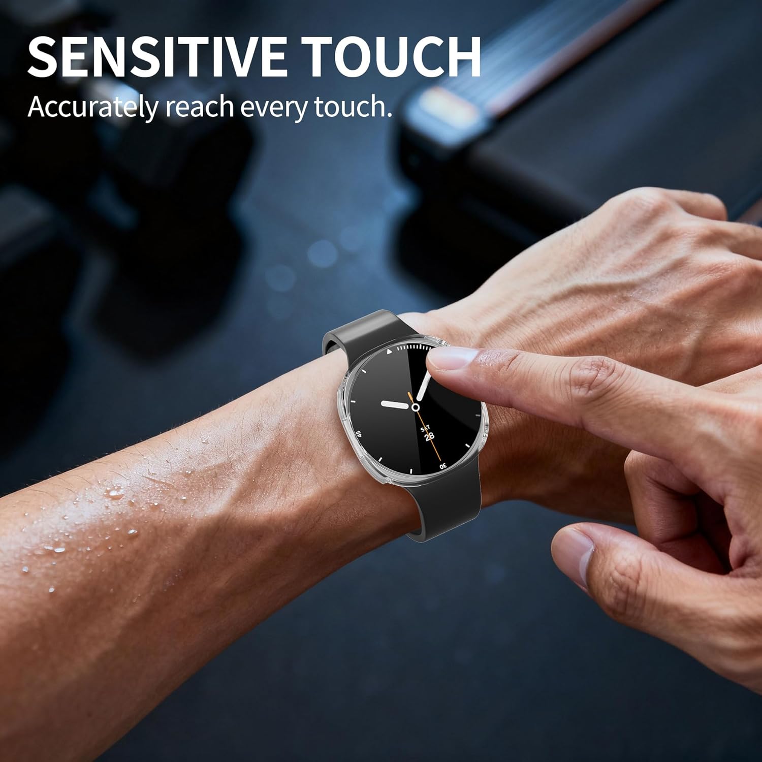 Thumbnail 4 de 2-Stück Schutzhülle mit Displayschutzfolie für Samsung Galaxy Watch 8 40mm – 360° Rundumschutz