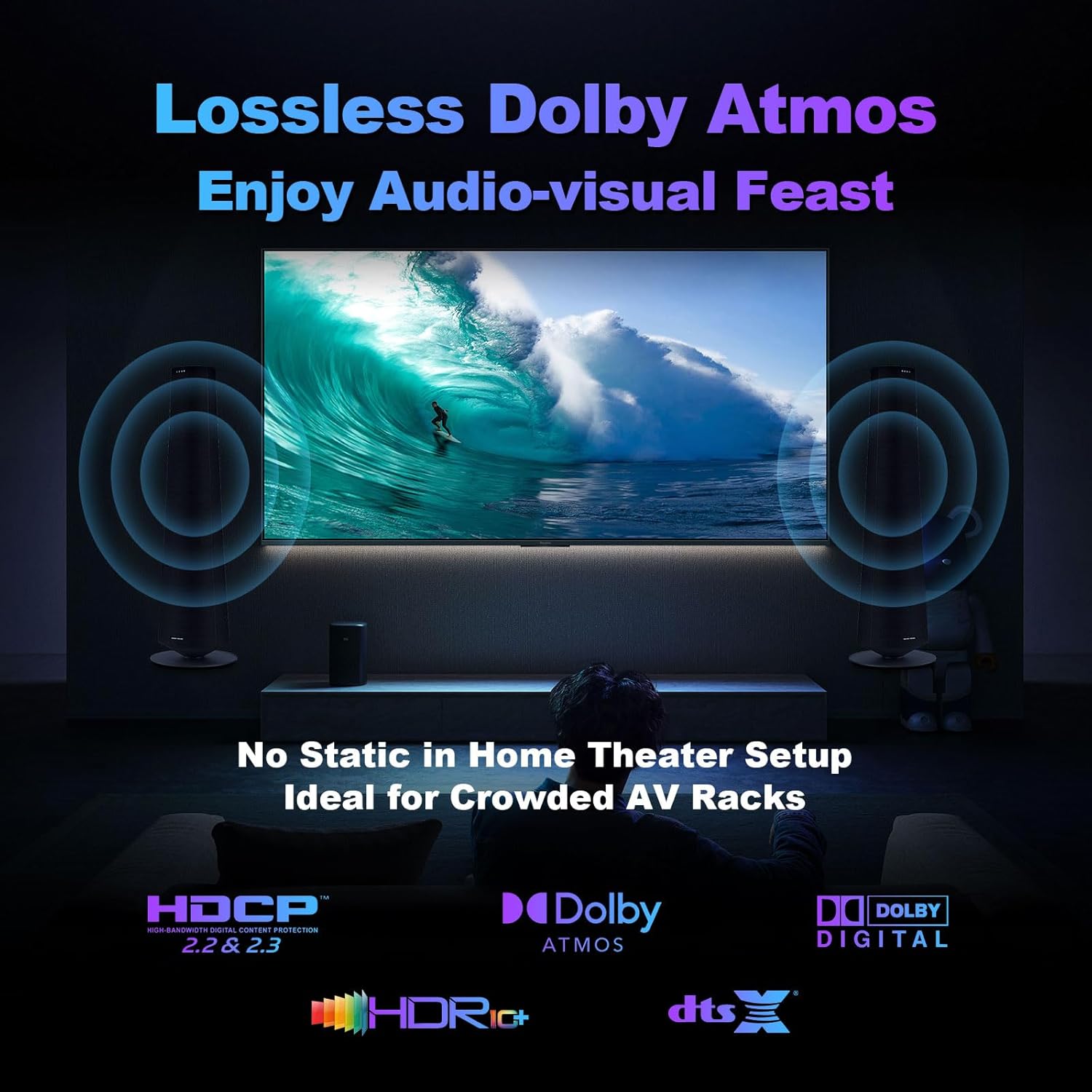 Thumbnail 6 de Fibopitcal 8K Fiber Optic HDMI 2.1 Cable 100ft (Directional, 48Gbps) for PS5, Xbox, TV & Projectors