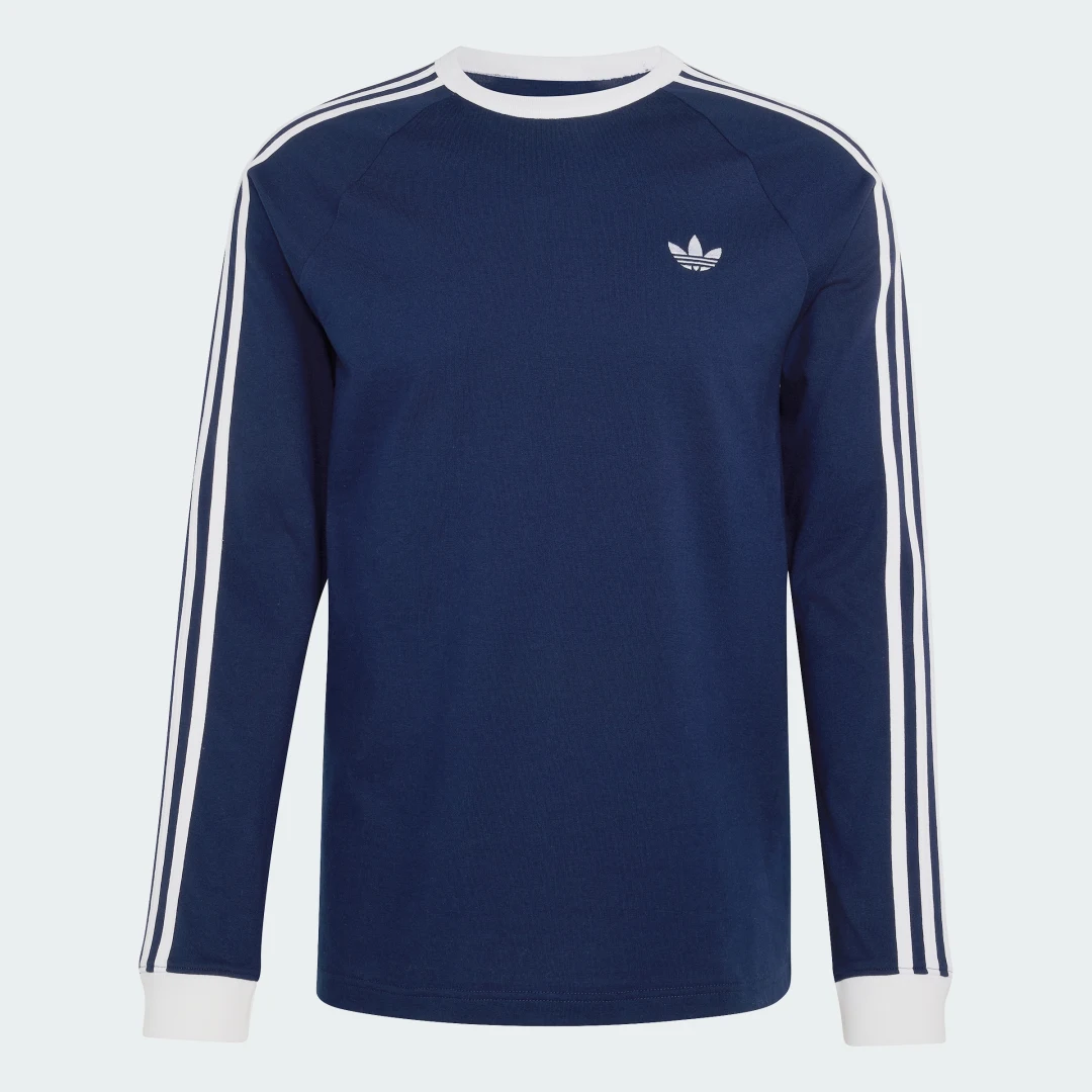 Thumbnail 3 de Camiseta Manga Larga 3 Stripes de Adidas: color Azul, estilo y versatilidad para el día a día
