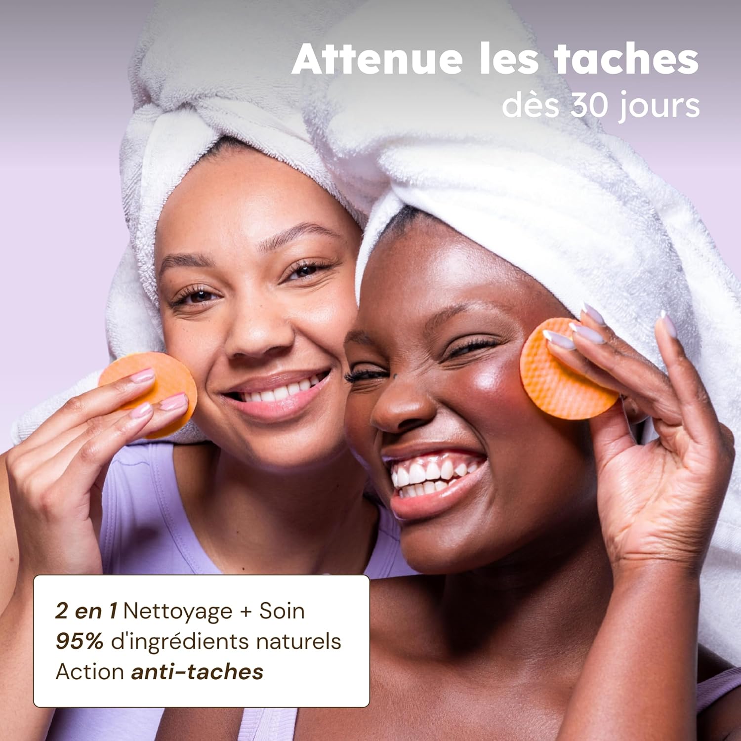 Detalle de Séfia Séfia – Cotons anti-imperfections visage & corps (recharge 30 cotons) au curcuma, vitamine C et niacinamide