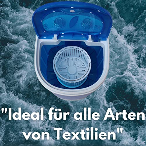 Detalle 2 de Steinborg Mini Waschmaschine mit Schleuder – kompakte Toploader-Waschmaschine bis 3 kg