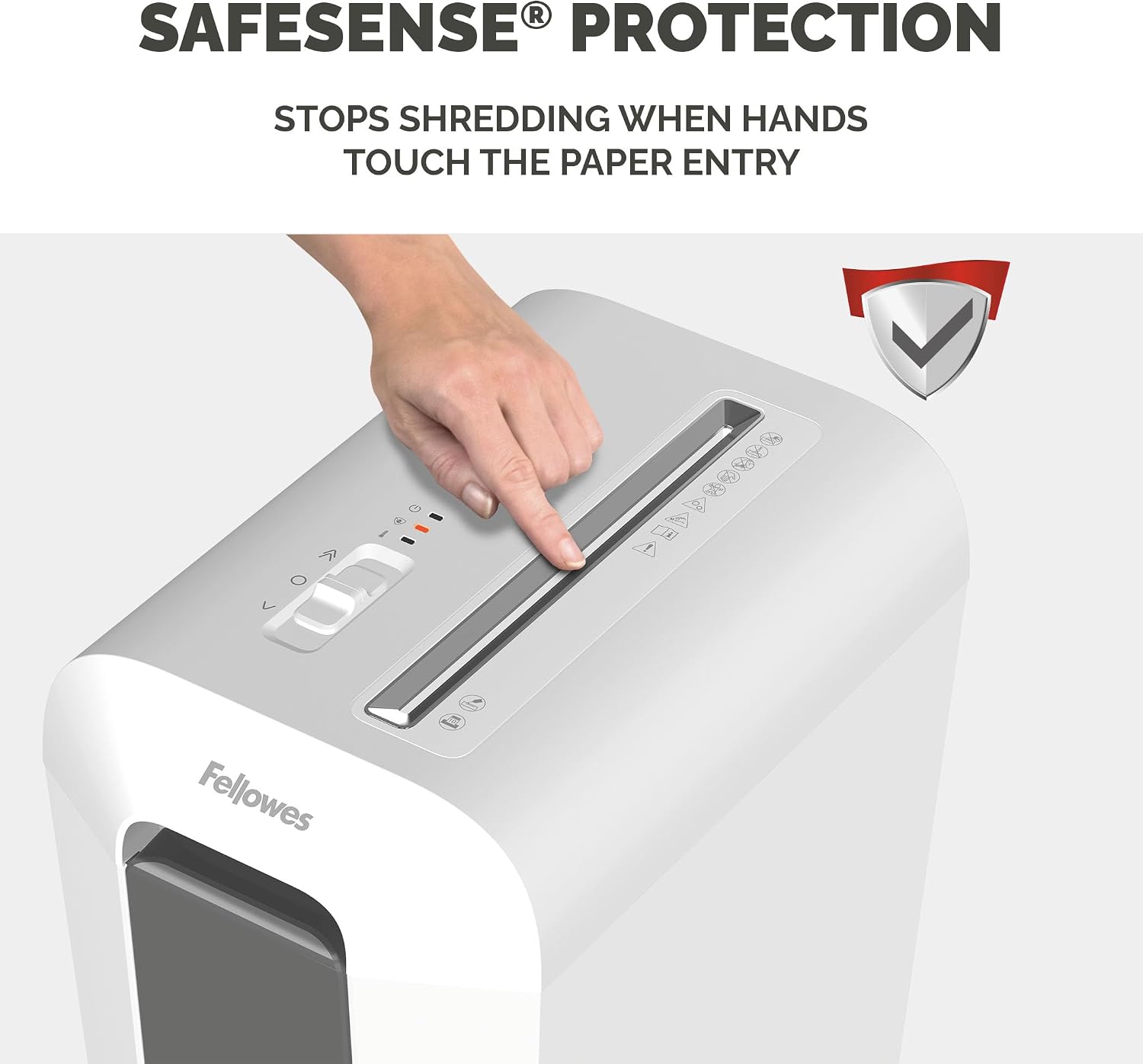Detalle 2 de Fellowes Powershred LX65: High-Security 10-Sheet Cross-Cut Shredder for Home Office