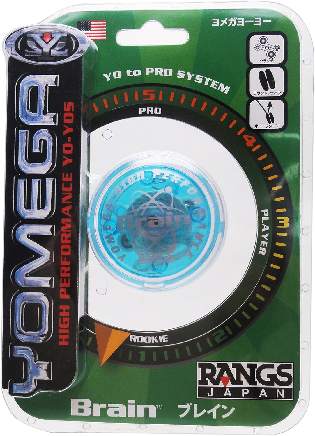 Detalle 2 de RANGS JAPAN Yomega Yoyo Brain Blue, automatic return and polycarbonate body