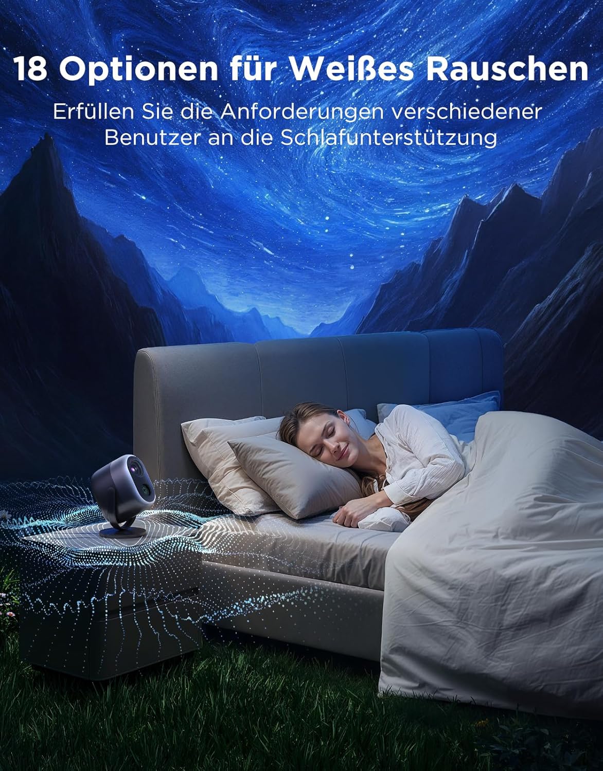 Thumbnail 6 de Govee Nebel Sternenhimmel Projektor LED, RGBW 7-Zonen DIY Sternenlicht Projektor mit 50+ Szenen, Matter & Alexa Kompatibel, Smart Timer & 18 White Noises für Kinderzimmer, Schlafzimmer Deko
Govee Nebel Sternenhimmel Projektor LED, RGBW 7-Zo…