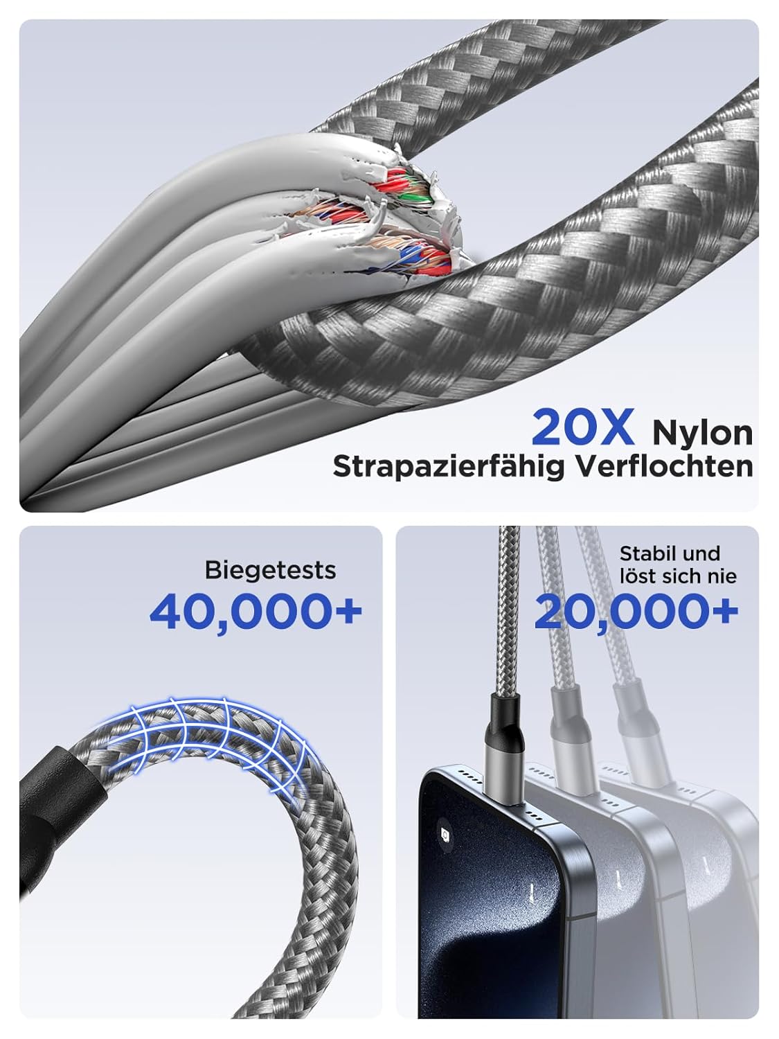 Thumbnail 4 de Multi USB Kabel 3 in 1 1,2M