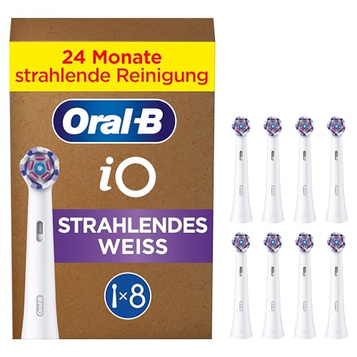 Detalle de Oral-B Aufsteckbürsten iO Strahlendes Weiss, Weiß – 8 Stück