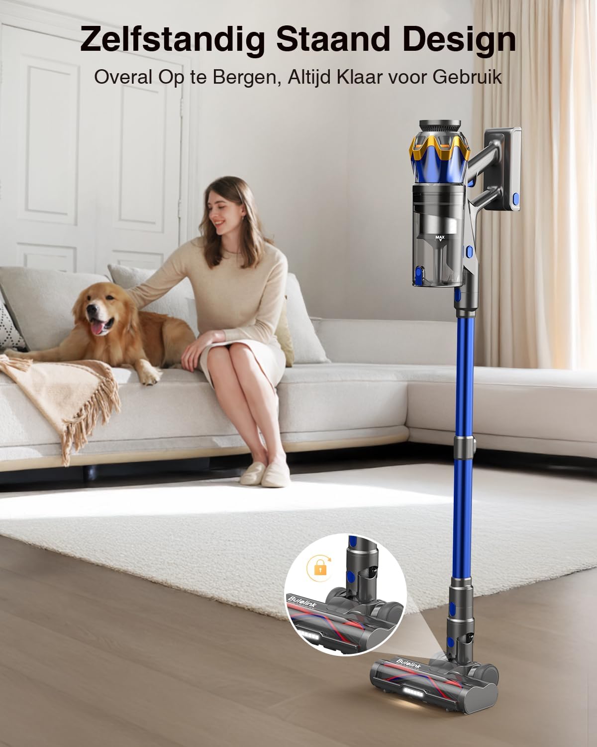 Detalle 2 de Bulelink G10 draadloze steelstofzuiger, 45 kPa, 550 W en 65 min