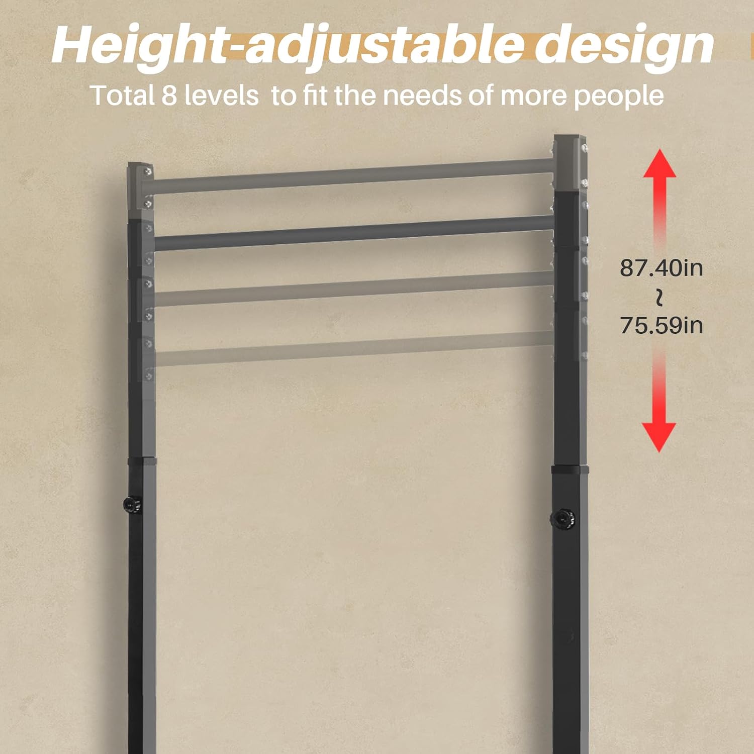 Detalle de Bongkim pull-up station, 330 lb capacity