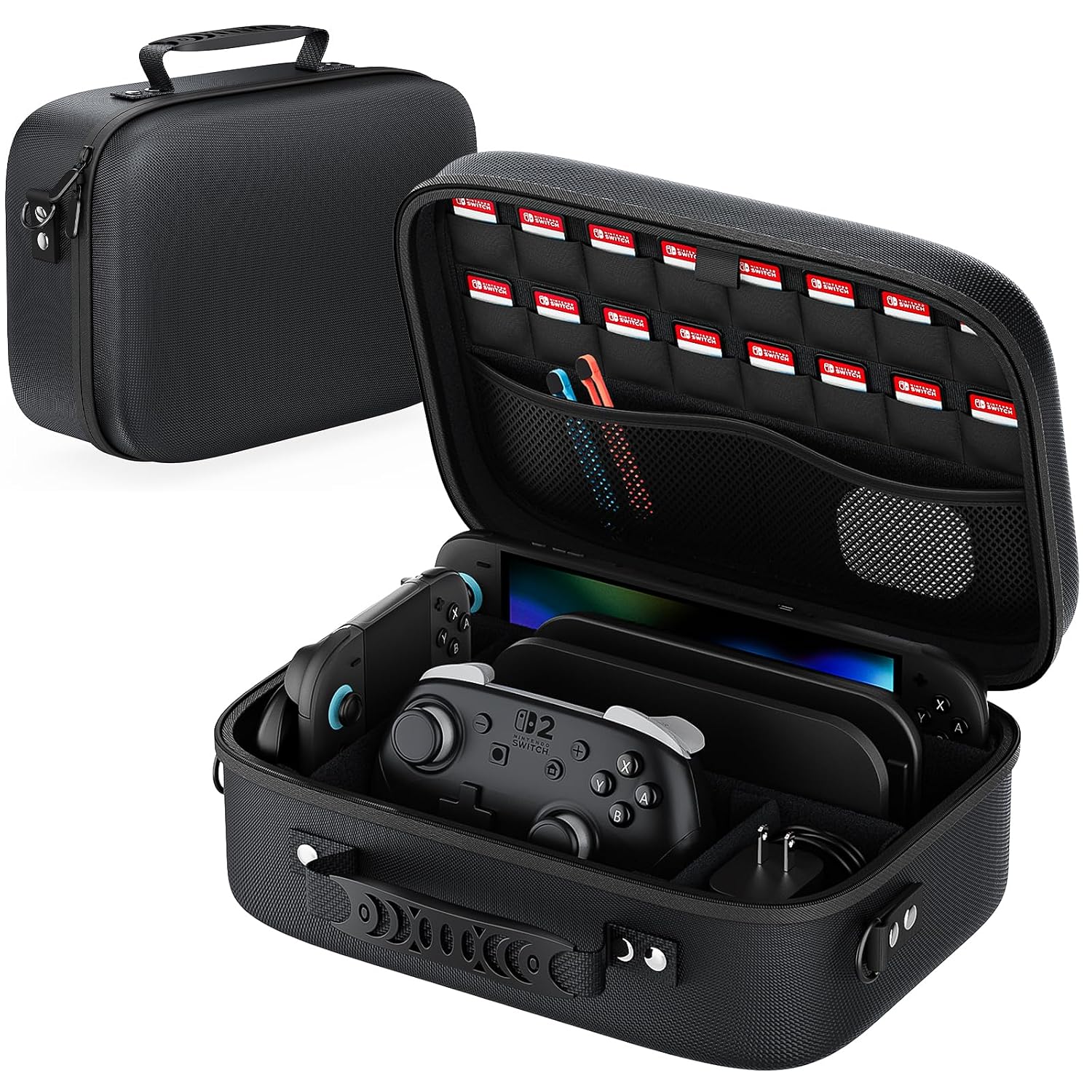 Detalle de Mozuper Switch 2 Case 16‑game storage