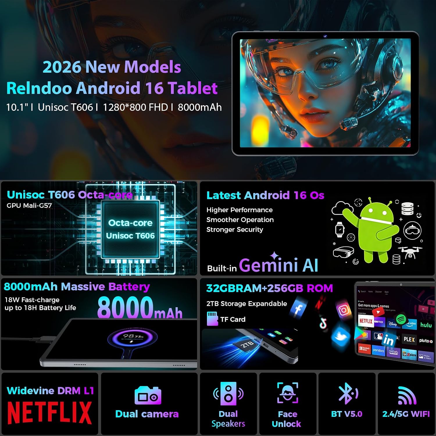 Detalle 2 de Visupad Android tablet, 10-inch